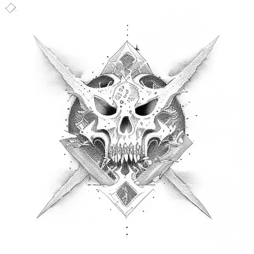 the sign of anarchy tattoo design idea