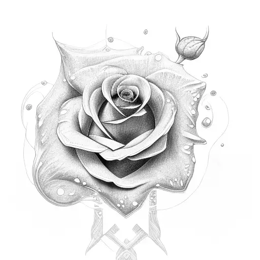 Rose tattoo design idea