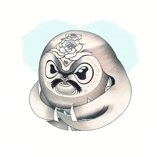 daruma tattoo design idea