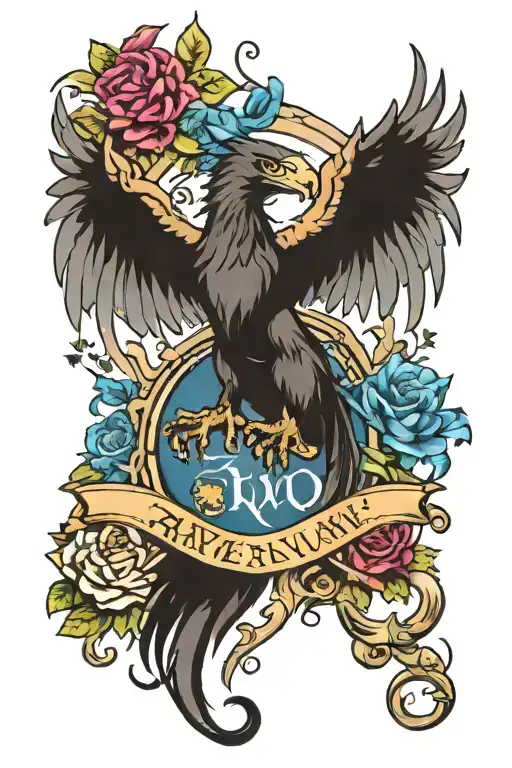 ravenclaw, Lord of the Rings, pride and prejudice, vampires, werewolves, faeries, and dragons. tattoo design idea
