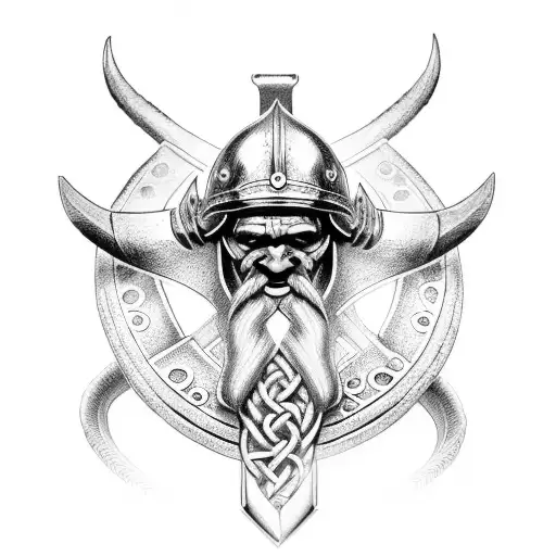 viking arm ring tattoo design idea