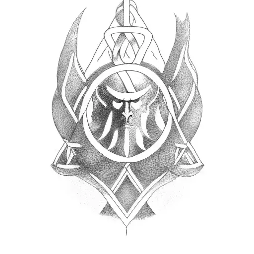 yggdrasil with a viking band going aroud the forearm tattoo design idea