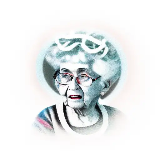 grandma memorial tattoo design idea