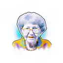 grandma memorial tattoo design idea