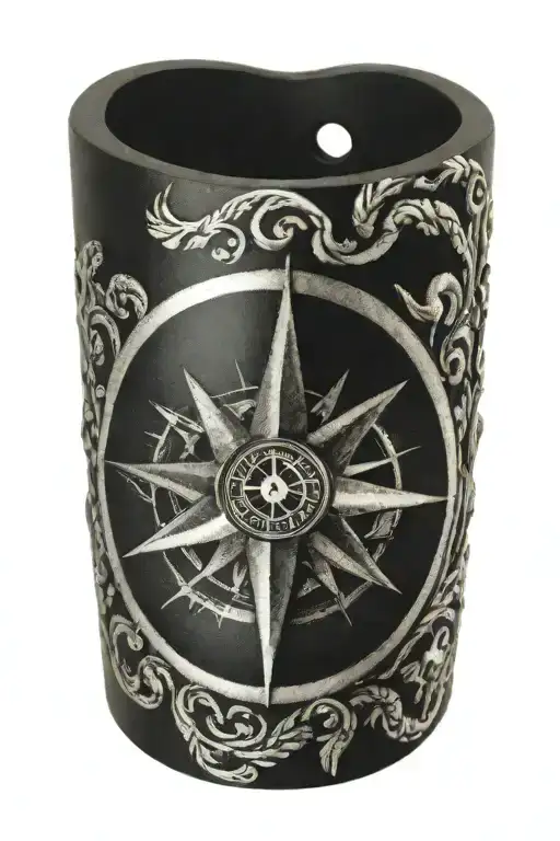 BRACELET WITH NORDIC COMPASS tattoo design idea