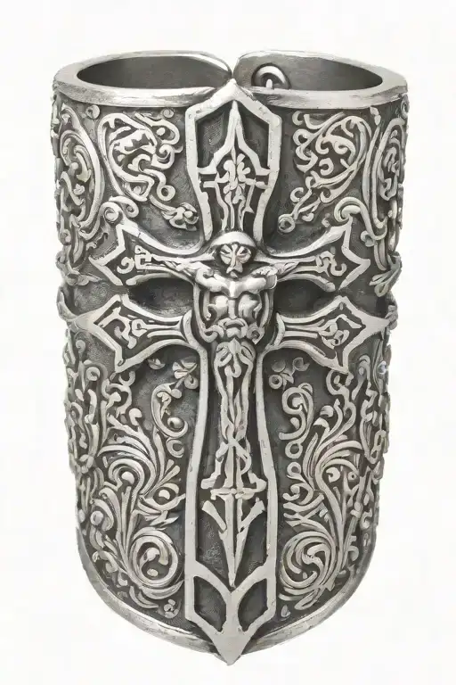 ANDEAN CROSS BRACELET WITH tattoo design idea