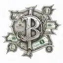 symbols (dollar symbol) tattoo design idea