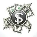 symbols (dollar symbol) tattoo design idea