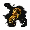 TATUAJES PARA EL ANTE BRAZO CON LEON CON SU HIJO ENTRE tattoo design idea