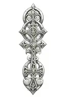 Ankh symbol intertwined tattoo design idea