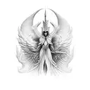 war in heaven  tattoo design idea