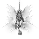 war in heaven  tattoo design idea