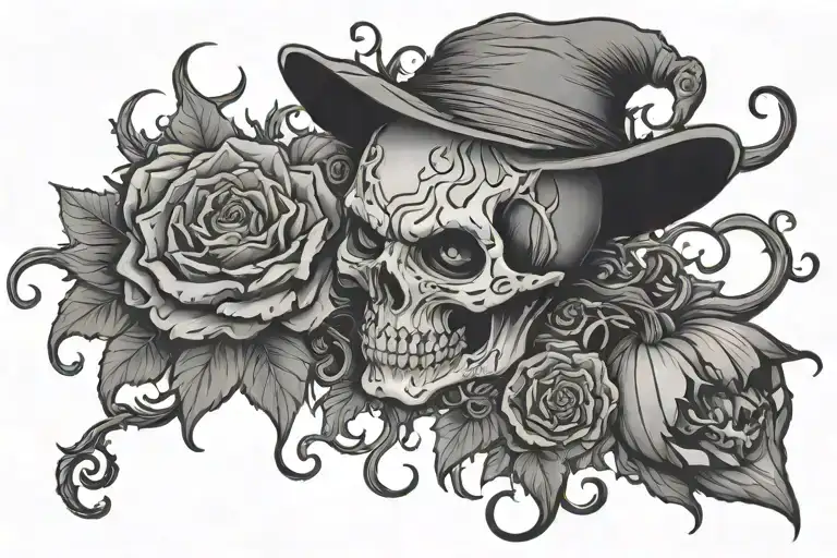 Halloween tattoo design idea