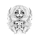emily corpse bride tattoo design idea