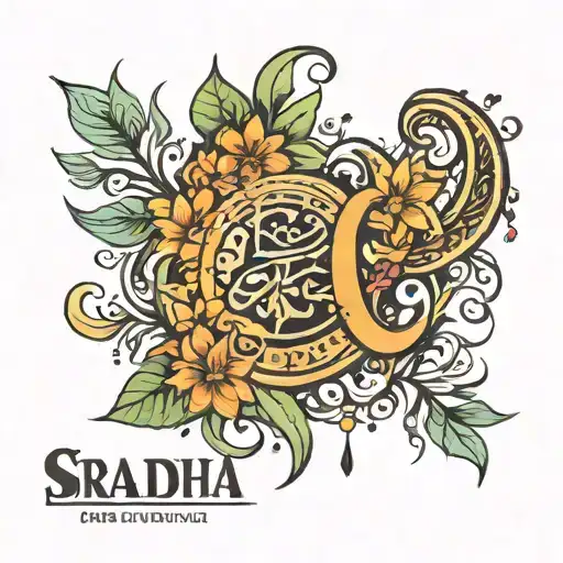 Shraddha name tattoo tattoo design idea