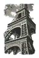 Eiffel Tower tattoo design idea