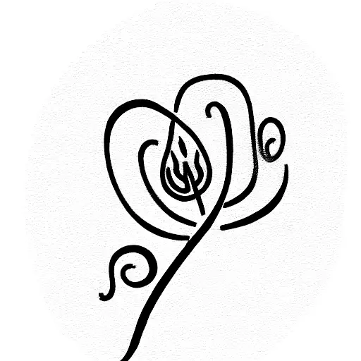 Idea for a minimalis-style tattoo incorporating the name "Isabella" subtly but prominently, her date of birth, July 24,  tattoo design idea