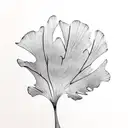 Falling ginkgo leaves with gold thread twisting  tattoo design idea