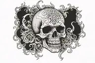 fear no evil tattoo design idea