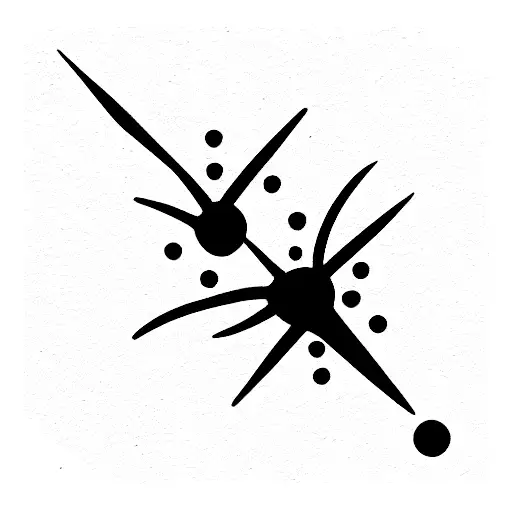 estrella fugaz tattoo design idea