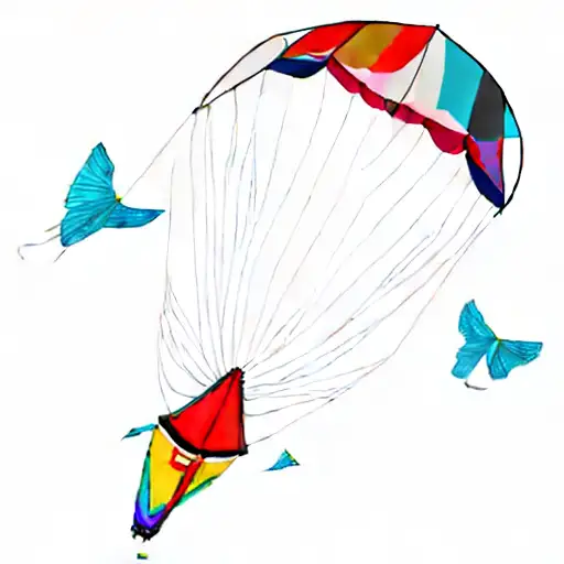 a kite tattoo design idea