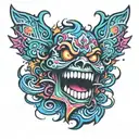 Crazy tattoo design idea