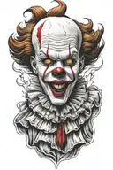 pennywise tattoo design idea