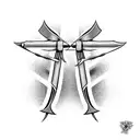 Bow and Arrow tattoo design idea