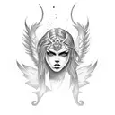 fallen angel  tattoo design idea