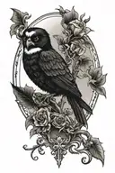 edgar allen poe inspired tattoo design idea