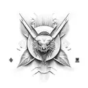 vegetable plants tattoo design idea