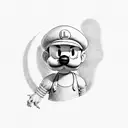 luigi  tattoo design idea