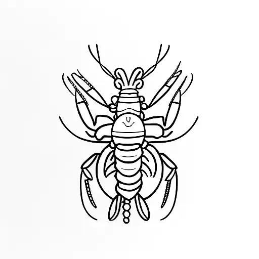 lobster tattoo design idea
