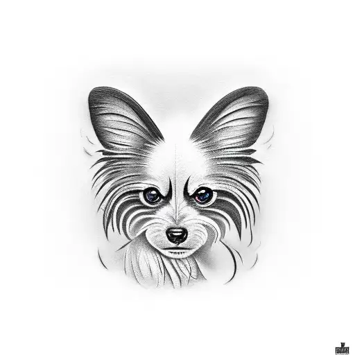 papillon  tattoo design idea