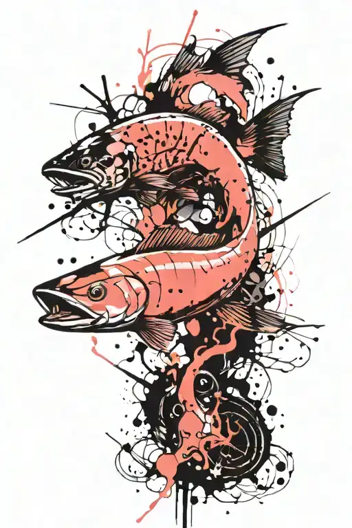 Aesthetic Color's: Salmon Pink tattoo design idea