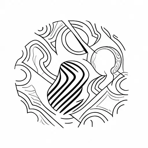 small simple tattoo showing of hourglass using lines on the back of the palm tattoo design idea