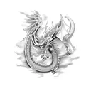 kaido dragon form tattoo design idea