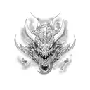 kaido dragon form tattoo design idea