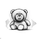 angry teddy bear  tattoo design idea