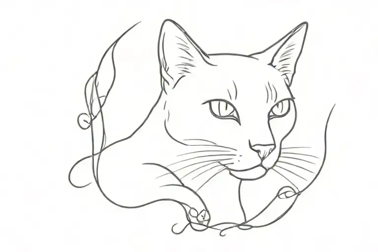 cat memorial tatoo design tattoo design idea