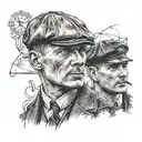Peaky Blinders tattoo design idea