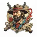Red dead redemption 2 tattoo design idea