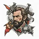 Red dead redemption 2 tattoo design idea