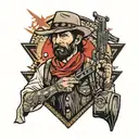 Red dead redemption 2 tattoo design idea