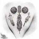 Daggered heart tattoo design idea