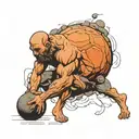 Sisyphus tattoo design idea