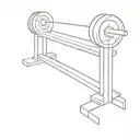 bench press tattoo design idea