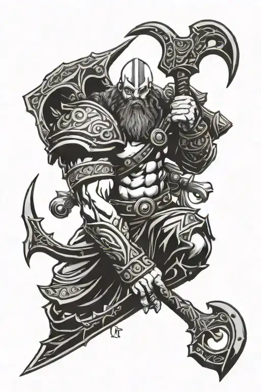 God of war ragnarok baldur right arm tattoo design tattoo design idea