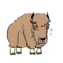 bison tattoo design idea