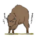bison tattoo design idea